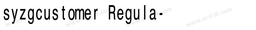 syzgcustomer Regula字体转换 syzgcustomer Regula字体转换